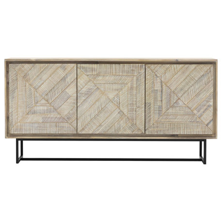Peridot Sideboard Buffet, Natural Acacia Wood
