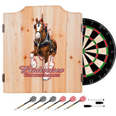 Coca-Cola Go Refreshed 20.5 in. Dart Board with Cabinet, Darts and Scoreboards