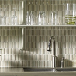 Crossville Backsplashes &ndash; Ebb & Flow Glass and Stone Mosaics - Tile