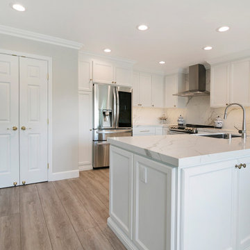 Blackhawk All-White Transitional Kitchen Remodel
