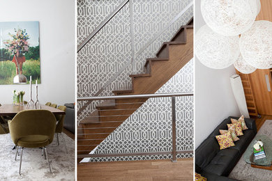 Example of a trendy home design design in New York