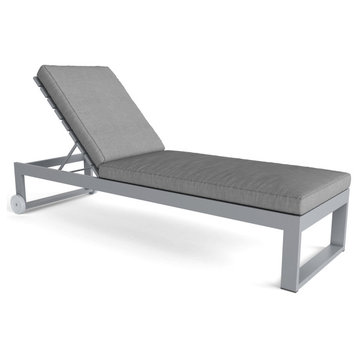 Lucca Sun Lounger Cushion, Cove Peblle