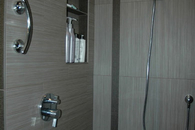 Inspiration for a modern bathroom remodel in Seattle