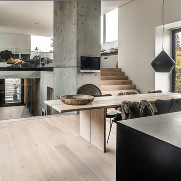 Contemporary ultra-matt wood floors