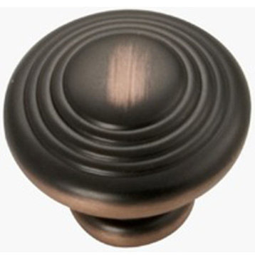 Belwith P3103-Obh 1-1/4" Knob, Oil Rubbed Bronze Highlighted
