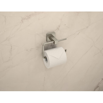 Duro Wall Mounted Toilet Paper Holder, Satin Nickel