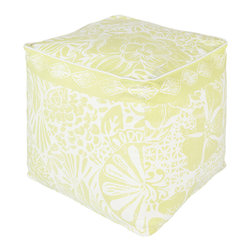 Floral Block Print- (KSPF-002) - Floor Pillows And Poufs