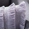 Safavieh Grema Pillow, Light Grey/Periwinkle, 20"x12"