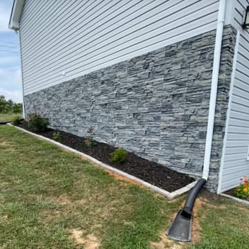 Northern Slate Stacked Stone DIY Foundation Cover Up