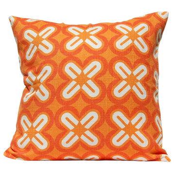 C's and X's Pillow, Orange