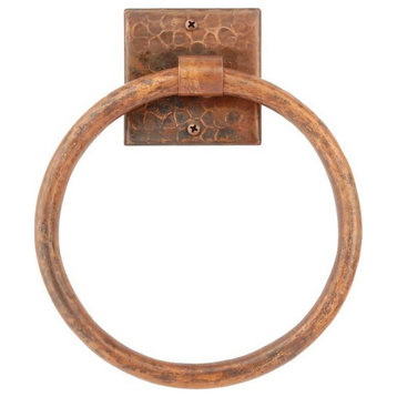 7" Copper Towel Ring
