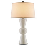 Currey and Company - Currey and Company 6198 Upbeat - One Light Table Lamp - This antique white version of the Upbeat Table LamUpbeat One Light Tab Antique White Off Wh *UL Approved: YES Energy Star Qualified: n/a ADA Certified: n/a  *Number of Lights: Lamp: 1-*Wattage:150w Edison bulb(s) *Bulb Included:No *Bulb Type:Edison *Finish Type:Antique White