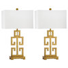 Safavieh Greek Key Table Lamps, 29" High, Set of 2