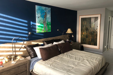 Minimalist bedroom photo in New York
