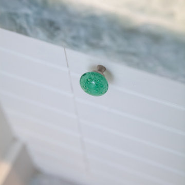 Sea Glass Cabinet Hardware Detail – Rockport Cottage Conversion