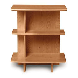 Open 3 Shelf Cherry Nightstand - Nightstands And Bedside Tables