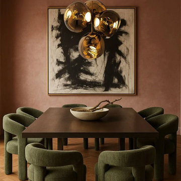 Modern Maximilist European Glam Dining Space