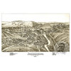 Old Map of Johnsonburg Pennsylvania 1895, Vintage Map Art Print, 24"x36"