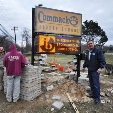 Commack Middle School signs donated by Gappsi