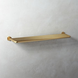 Hex Brass Towel Rack | CB2 - Bathroom Accessory Sets