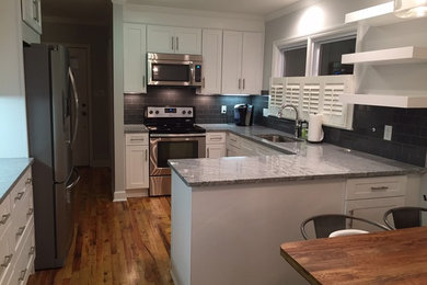 Minimalist kitchen photo in Charlotte