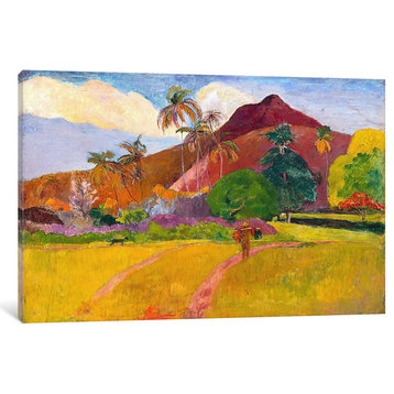 "Tahitian Landscape" by Paul Gauguin, 26x18x1.5"
