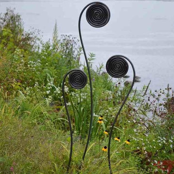 Fiddlehead Fern Garden Stakes-Huge