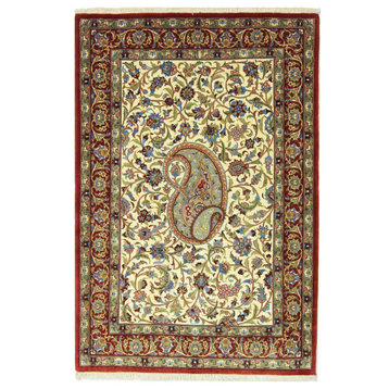 Persian Rug Eilam Silk Warp 5'5"x3'8" Hand Knotted