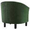 Zoey Emerald Channel Tufted Performance Velvet Armchair