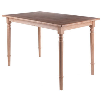 Winsome Ravenna 47" Transitional Solid Wood Dining Table in Natural
