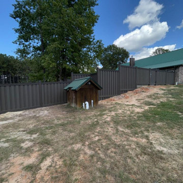 Composite Trex and Iron Fence