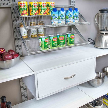 Pantry Shelving Organization | Organized Living freedomRail in Snowdrift Live