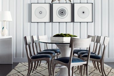 Example of a trendy dining room design in Los Angeles