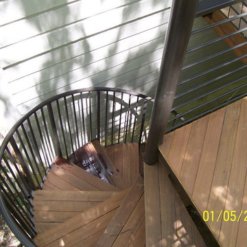 Second Story Spiral Staircase