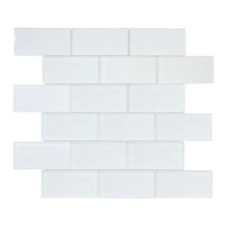 Jeffrey Court - Glass Tile: 11-5/8 in. x 12-5/8 in. Siberian Gloss Glass Wall Tile 99520 - Wall And Floor Tile