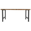 Prescott Sustainable Wood and Steel Desk, Antique, 48"x22", Standard