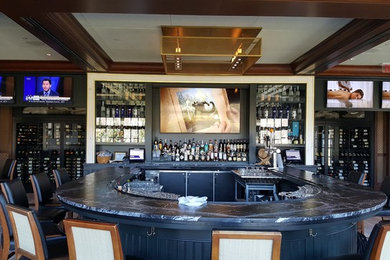 This is an example of a home bar in New York.