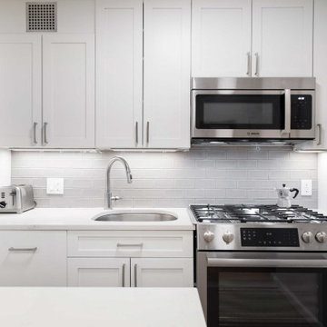 Classic Kitchen and Bath in Warm Taupe and Mocha