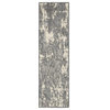 Sahara Ki392 Organic Abstract Rug, Ivory and Gray, 3'10"x5'10"