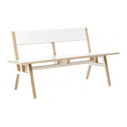 Context Furniture Truss Museum Bench - Indoor Benches