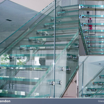 Glass staircases