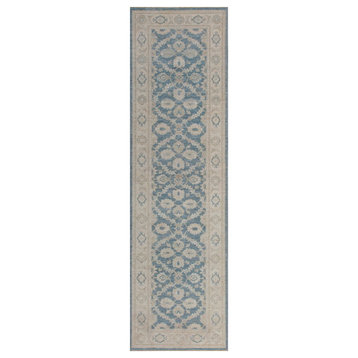 Pasargad Ferehan Collection Hand-Knotted Lamb's Wool Runner, 2'8"x9'3"