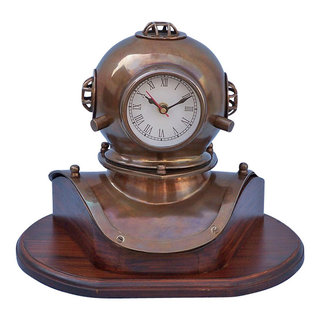 Ship Wheel Pulley Quartz Clock