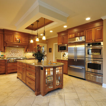 Kitchen with Bulkhead Island