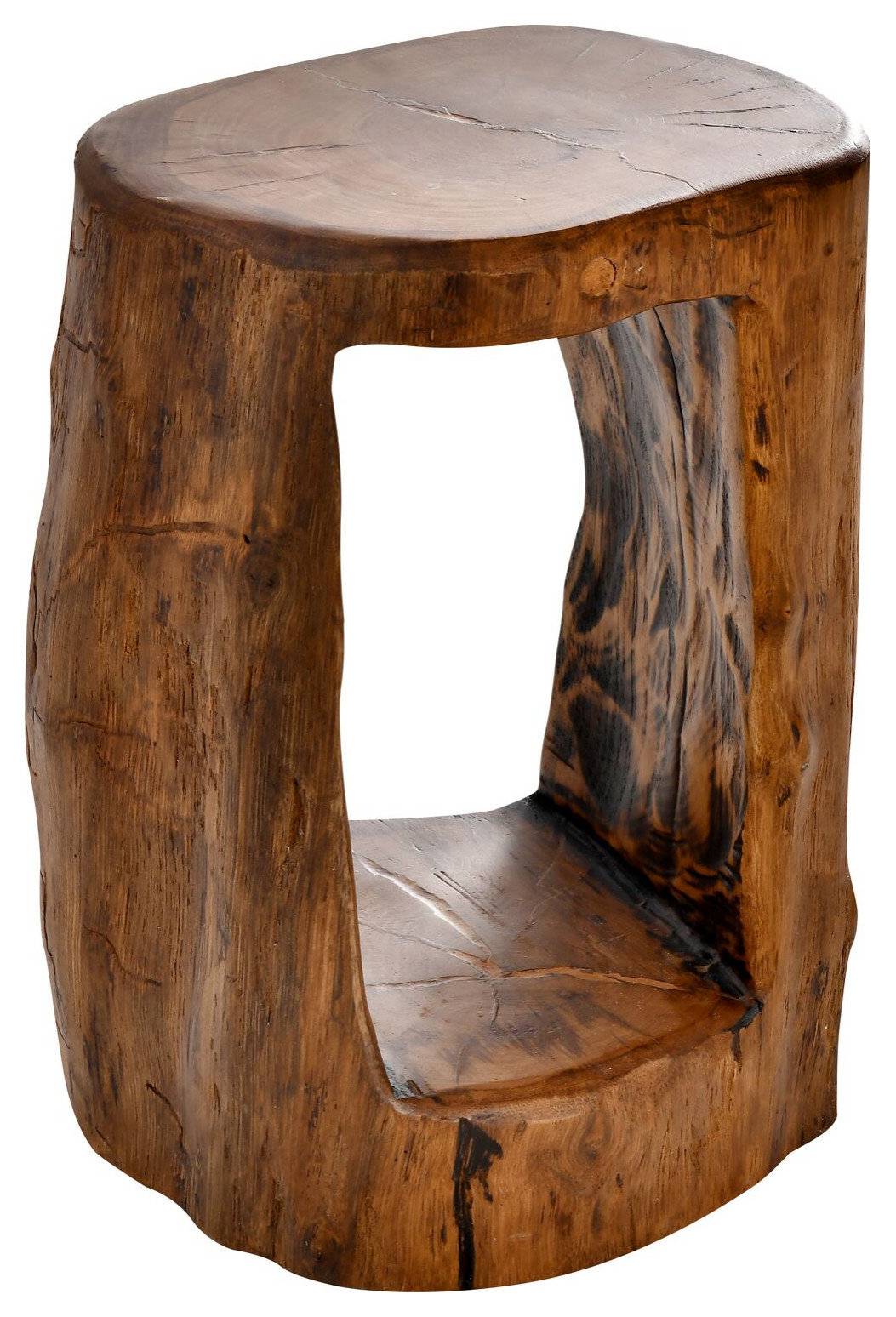 Welland Tree Stump Stool Rustic Accent And Garden Stools by Welland Houzz