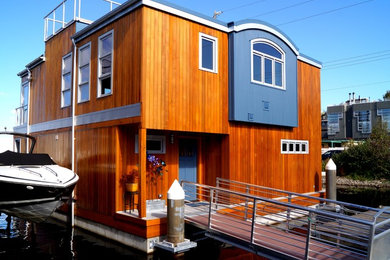 Inspiration for a contemporary exterior home remodel in Seattle