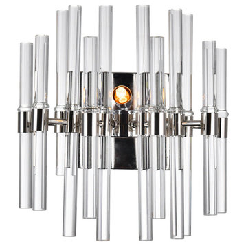 Miroir 2 Light Wall Light With Polished Nickel Finish
