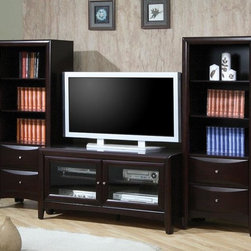 Madison Modern Cappuccino 3PC Large Wall Unit - $1207.50 - Entertainment Centers And Tv Stands