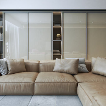 Einbauschränke Wohnzimmer Designbeispiel