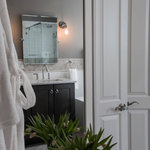 Cosmas Hardware | Cosmas 6393SN-C Satin Nickel With Clear Glass Cabinet - View #12